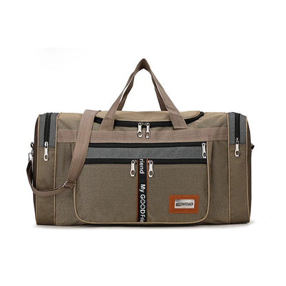 Travel Duffel Nylon Bag for Men and Women (Khaki)