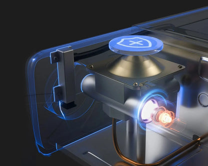 Camping Stove Cassette with 3-Layer Safety White