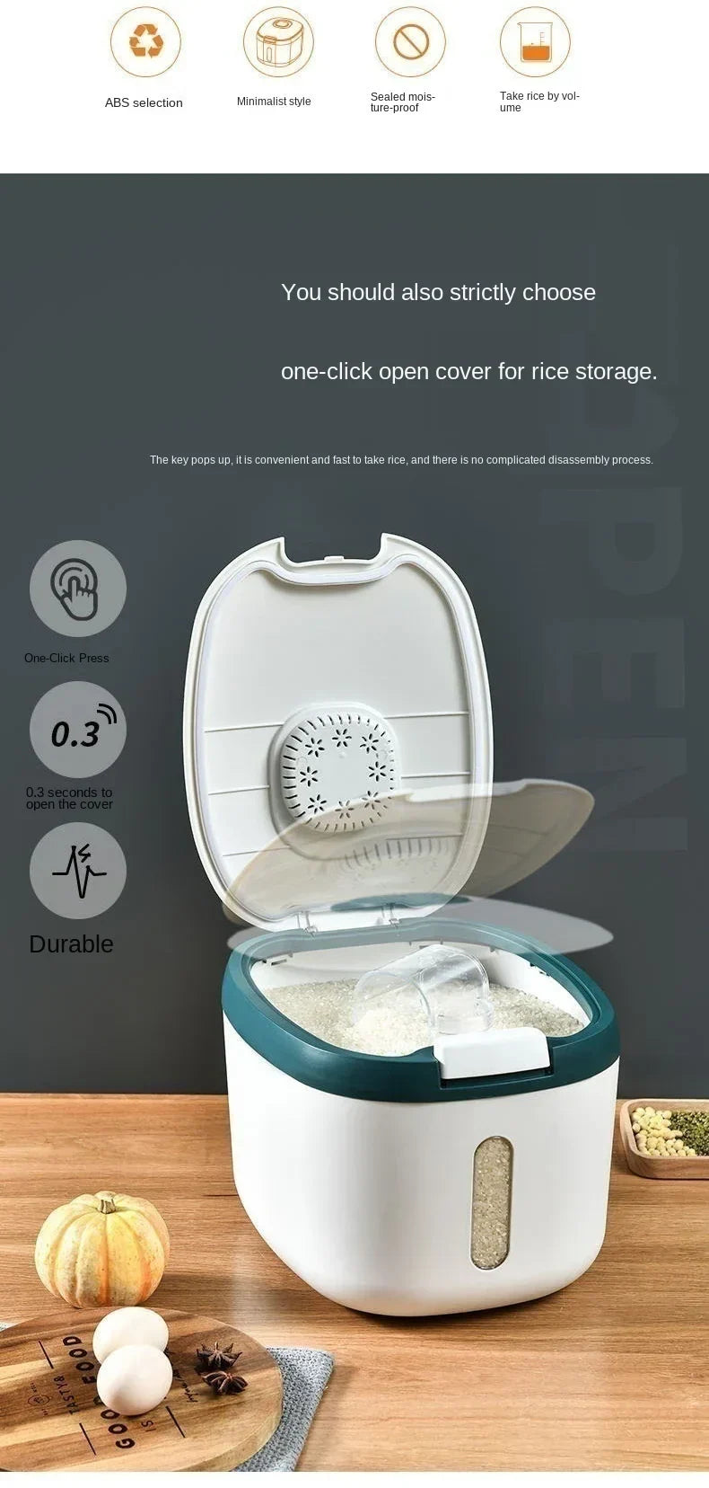 Nano-Sealed Kitchen Container: Fresh, Pest-Proof Storage