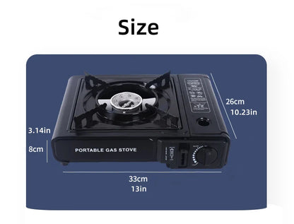 Camping Gas Stove Propane Cassette Burner Black