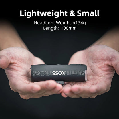 XL1200 Rechargeable Bike Headlight 1200 Lumens Black