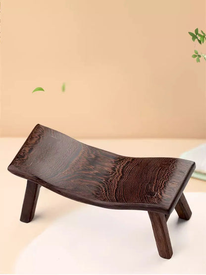 Multi-Functional Solid Wood Sleeping Stool - Chicken Wing Wood Cervical Vertebra Pillow
