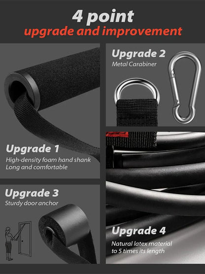 250lbs Resistance Bands Set with Accessories