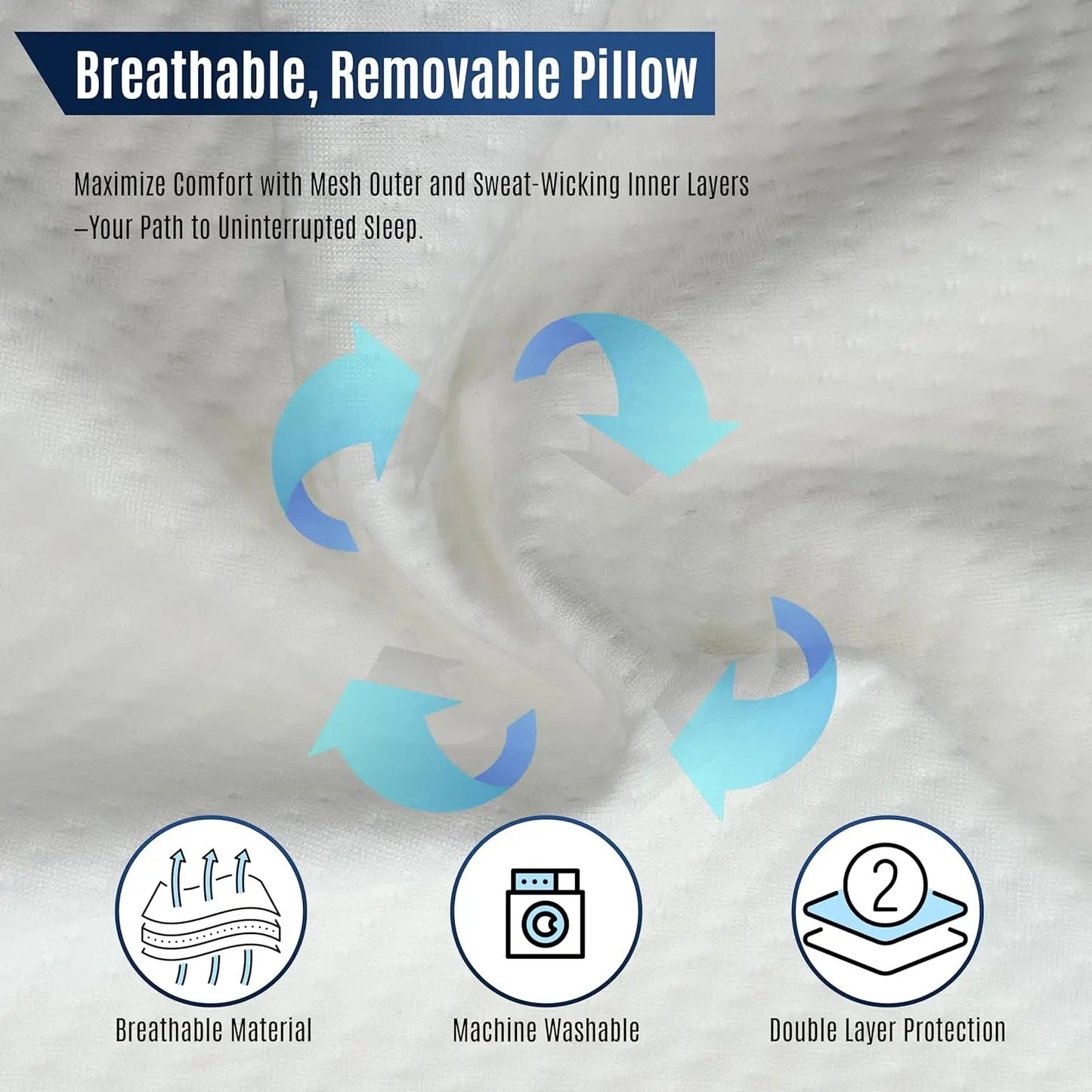 Adjustable Wedge Pillow Set Ergonomic Triangle Pillow Headrest Grey