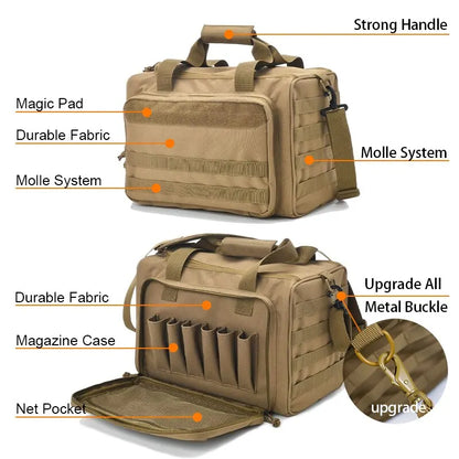 MOLLE Storage Bag Outdoor Shoulder Pack Khaki