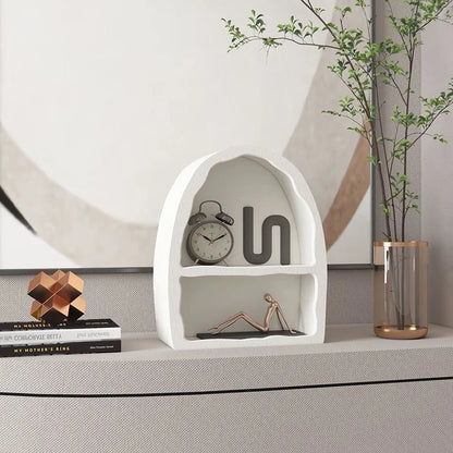 Nordic Arched Wall Cabinet: Stylish Living Room Storage