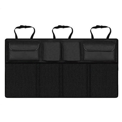 Hanging Car Trunk Organizer Backseat Storage with 8 Large Pockets Black