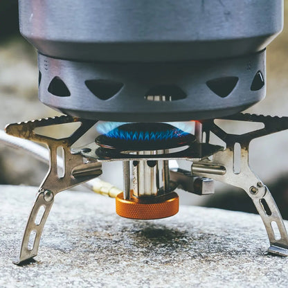 Portable Split Gas Stove 3000W Silver