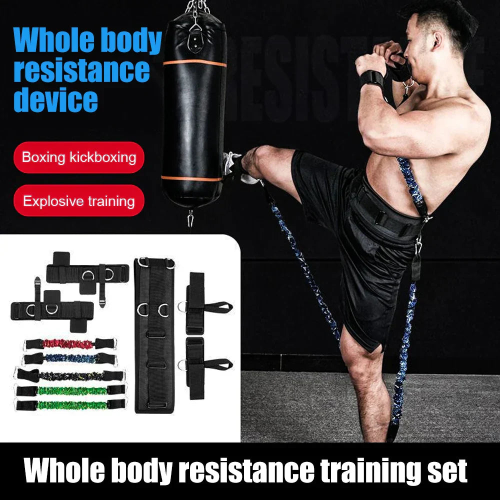 Explosive Power Resistance Band Set for Boxing and Agility Training