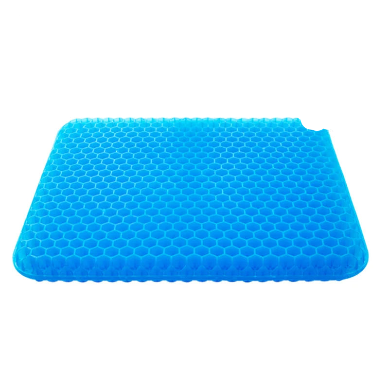 3D Honeycomb Gel Seat Cushion Breathable Cooling Pad Blue