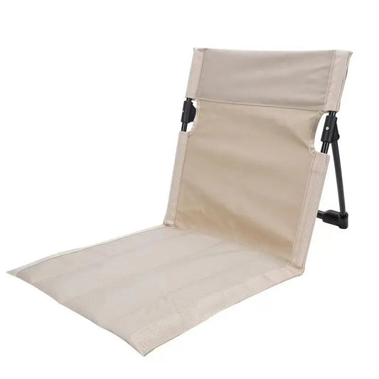 Foldable Camping Chair Cushion And Storage Bag Beige