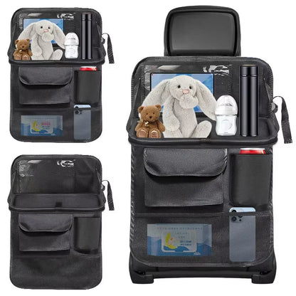 2Pcs Car Seat Back Storage Bag Multi-Pocket Backseat Organizer Black