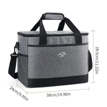 26L Insulated Cooler Bag Camping Dark Gray
