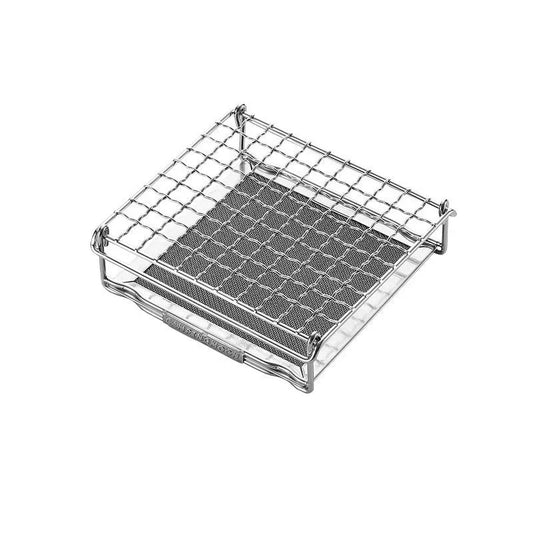 Stainless Steel Folding Toast Grill Net Gas Stove Grill Silver