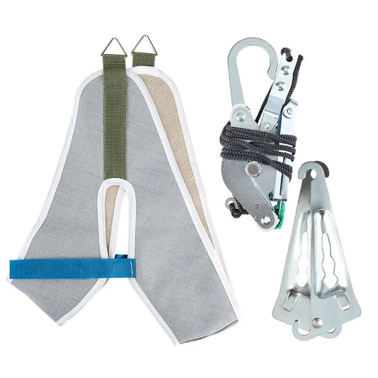 Over-Door Hanging Neck Traction Kit Adjustable Cervical Stretcher Green