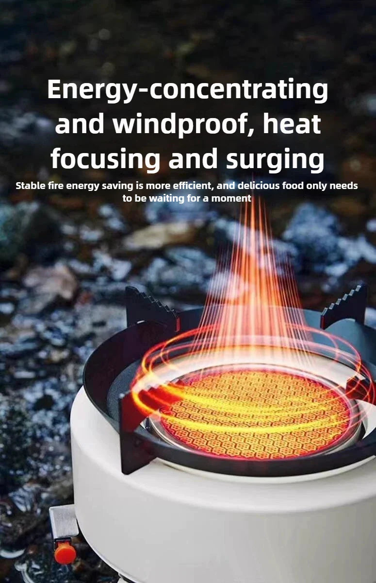 12800W Infrared Camping Gas Stove White