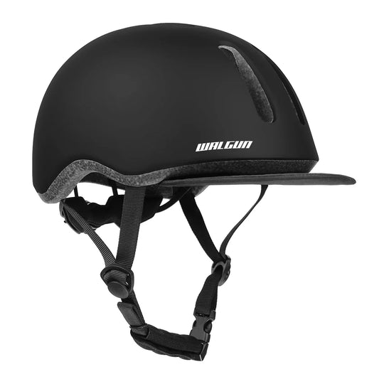 Urban Cycling Helmet Vintage-Style Safety Helmet Black