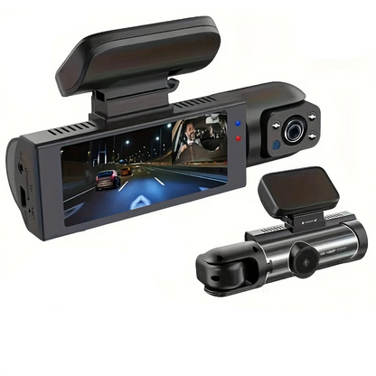 1080P WiFi Dual Dash Cam Front Interior Car Camera Black