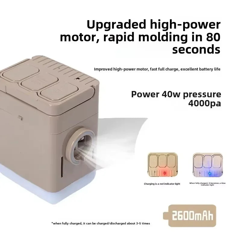 Fast Inflatable Air Sofa Bed Portable Automatic Camping Mattress Khaki