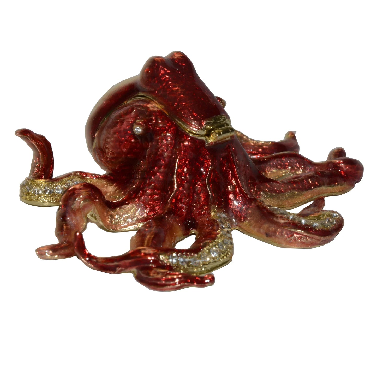 Octopus Bejeweled Enamel Trinket