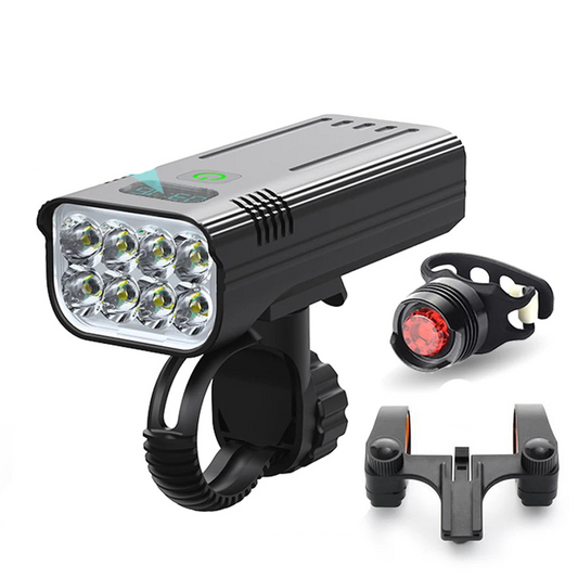 4800 Lumen USB Bike Light Set Black