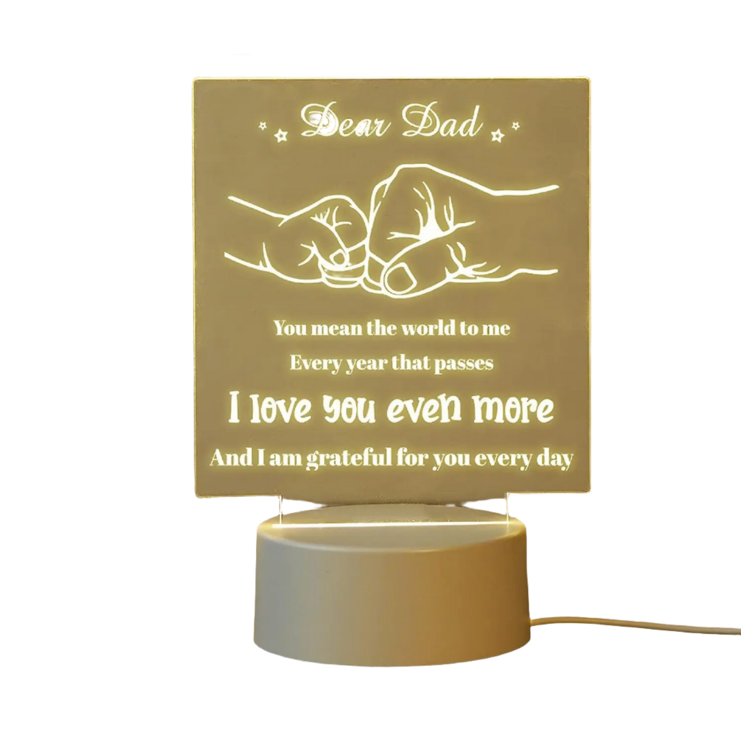 Dad Night Lamp - Perfect Gift for Father's Day