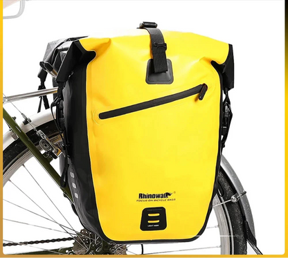 20L Rear Rack Bike Bag Waterproof Polyester Trunk Pannier Yellow