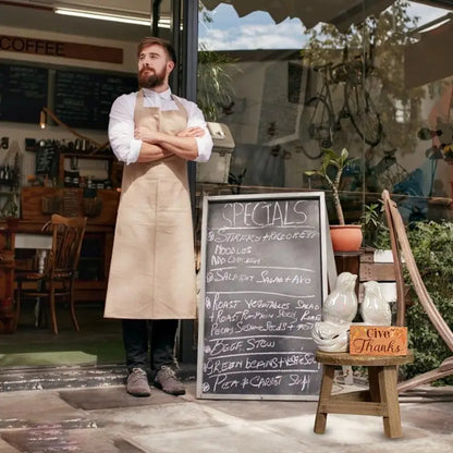 Wooden Mini Plant Stand Display - Multifunctional Home Decor Stool