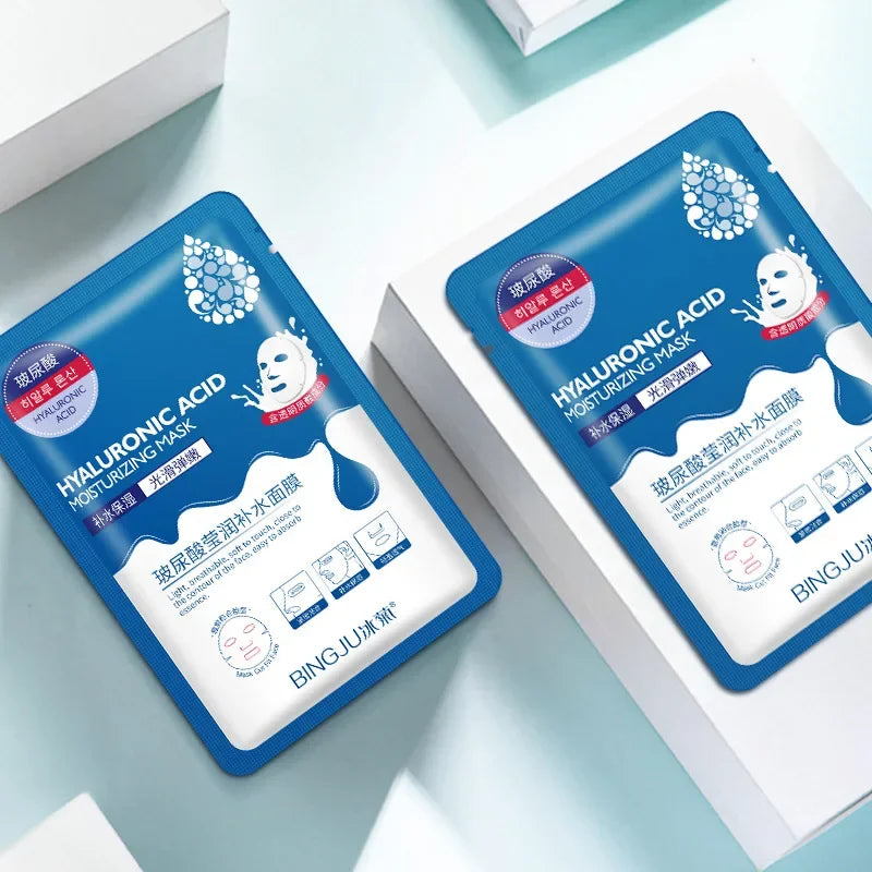 Hyaluronic Acid Facial Mask Set: 12-Piece for Complete Face Care