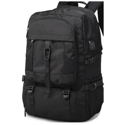 80L Large Capacity Men’s Travel Backpack Waterproof Bag Black