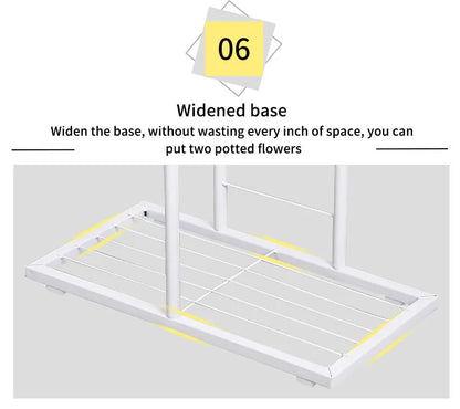 3-Tier Iron Plant Stand for Indoor and Outdoor Use
