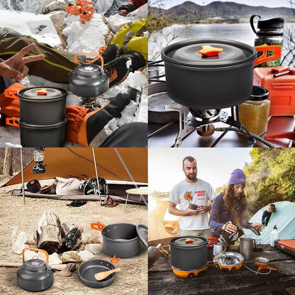 11-Piece Camping Cookware Cooking Set