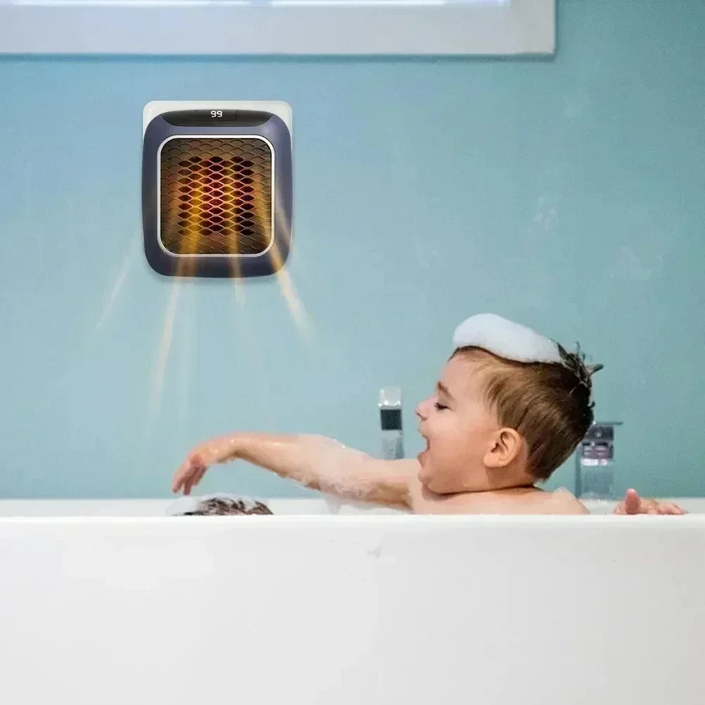 Wall Mounted Mini Bathroom Heater with Remote