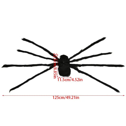 125CM Giant Grey Plush Spider Halloween Decoration