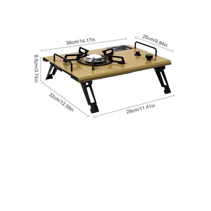 Camping Gas Stove Folding Burner with IGT Table Khaki