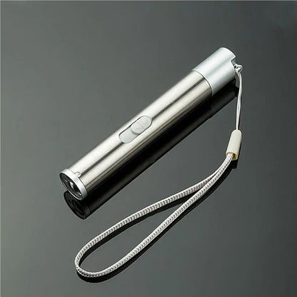 Mini Flashlight Pointer USB Rechargeable 3-in-1