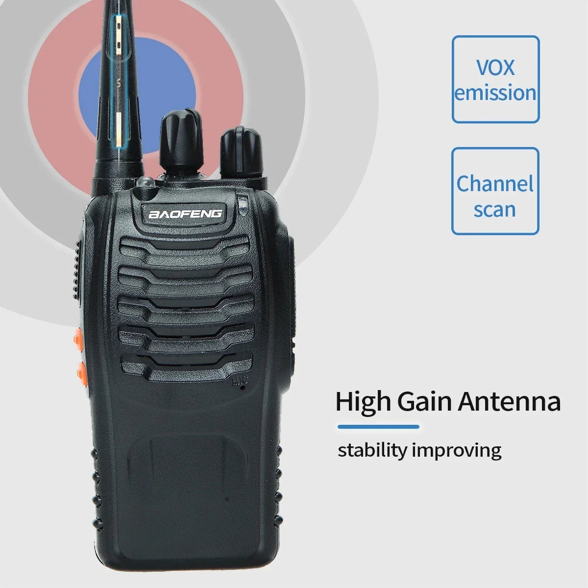 V2 Walkie Talkie Long Range Radio (2PCS BF-888S)