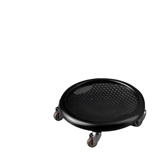 Multi-Directional Ab Wheel Roller Compact Sliding Plate Black