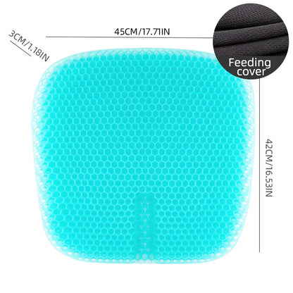 Honeycomb Gel Seat Cushion Breathable Double-Layer Egg Cushion Blue