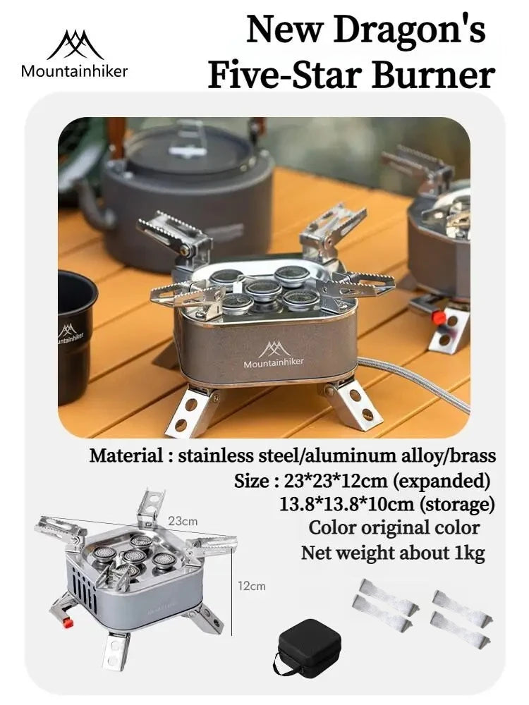 15800W Outdoor Camping Gas Stove Grey