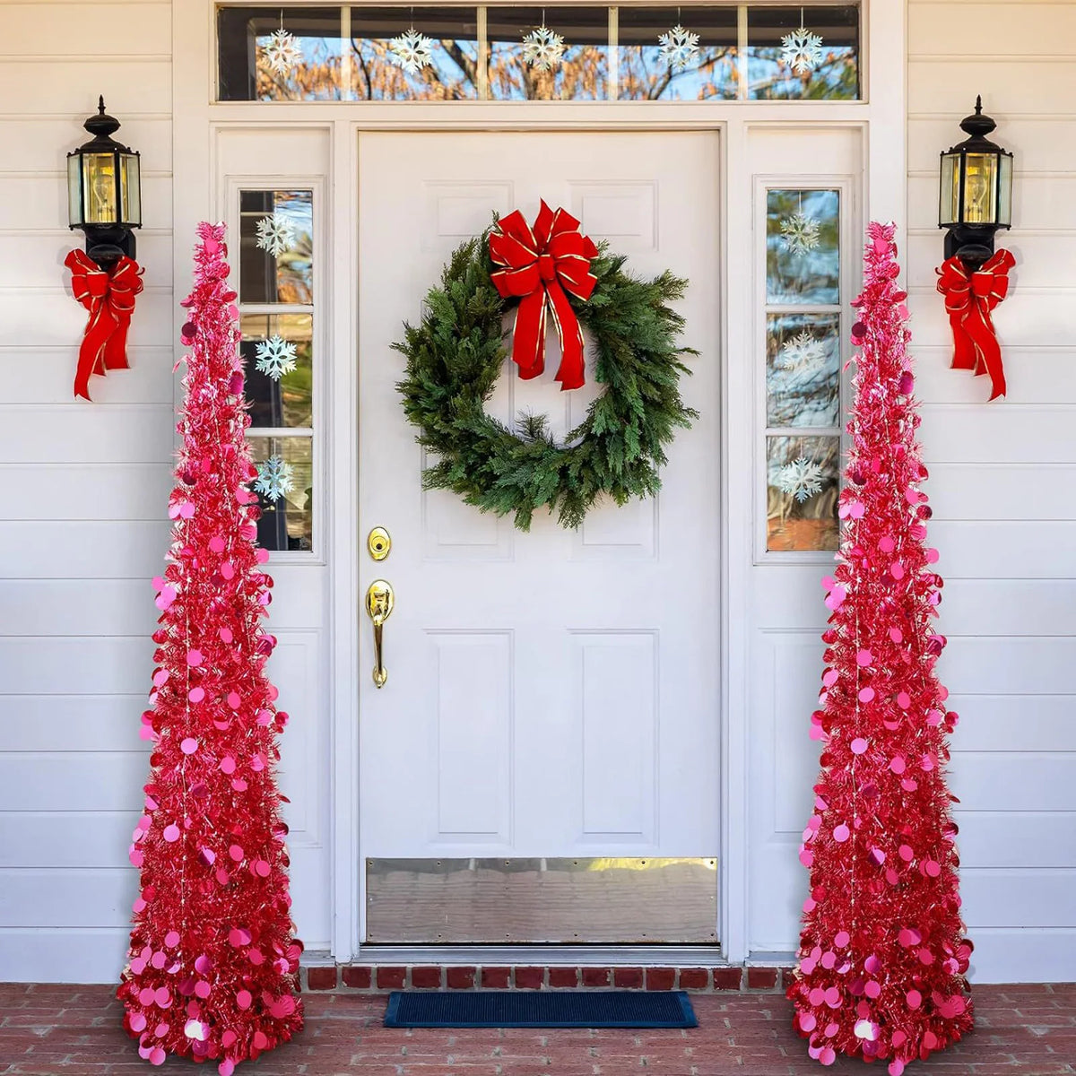 Red White Pop-Up Christmas Tree