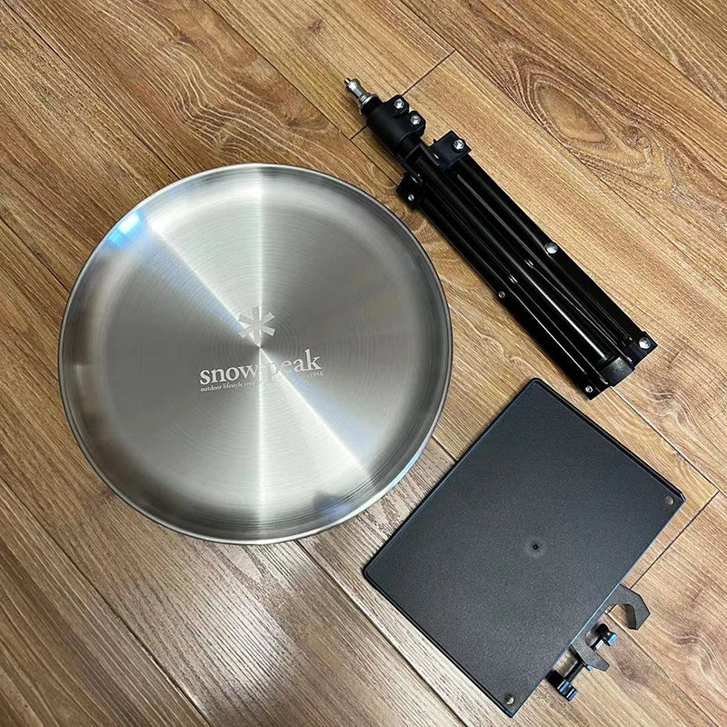 Outdoor Portable Folding Table with Shelf