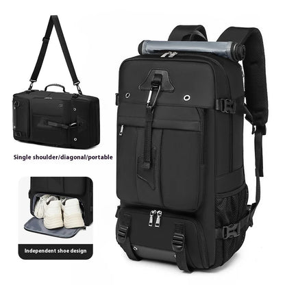 55L Waterproof Travel Backpack with Laptop Compartment
