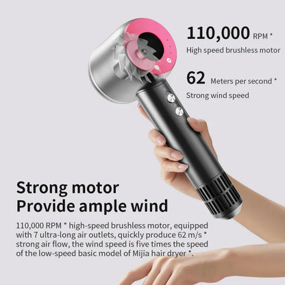 Professional Hair Dryer with Negative Ionic Technology and Nozzle