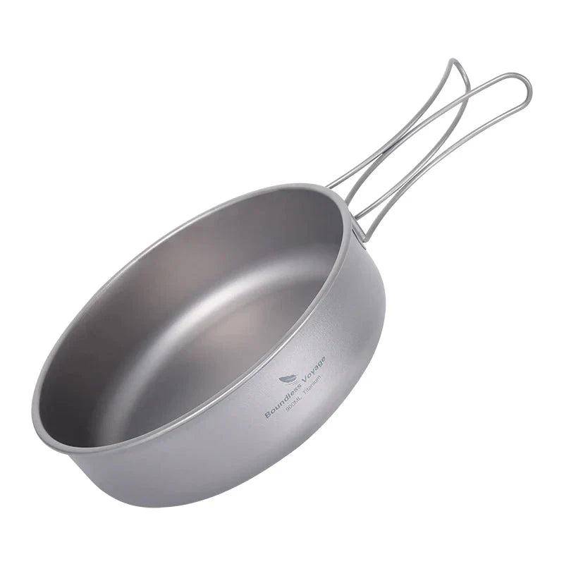 Titanium Camping Cookware Set Grey
