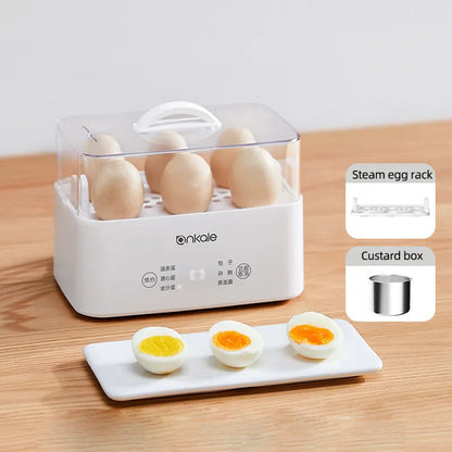 Multi-Function Electric Egg Cooker: Boil, Steam, and Omelette Maker