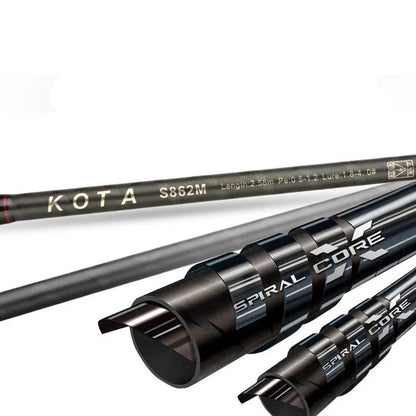 Inshore Squid Fishing Rod 2.59m Carbon Fast Action Rod Black