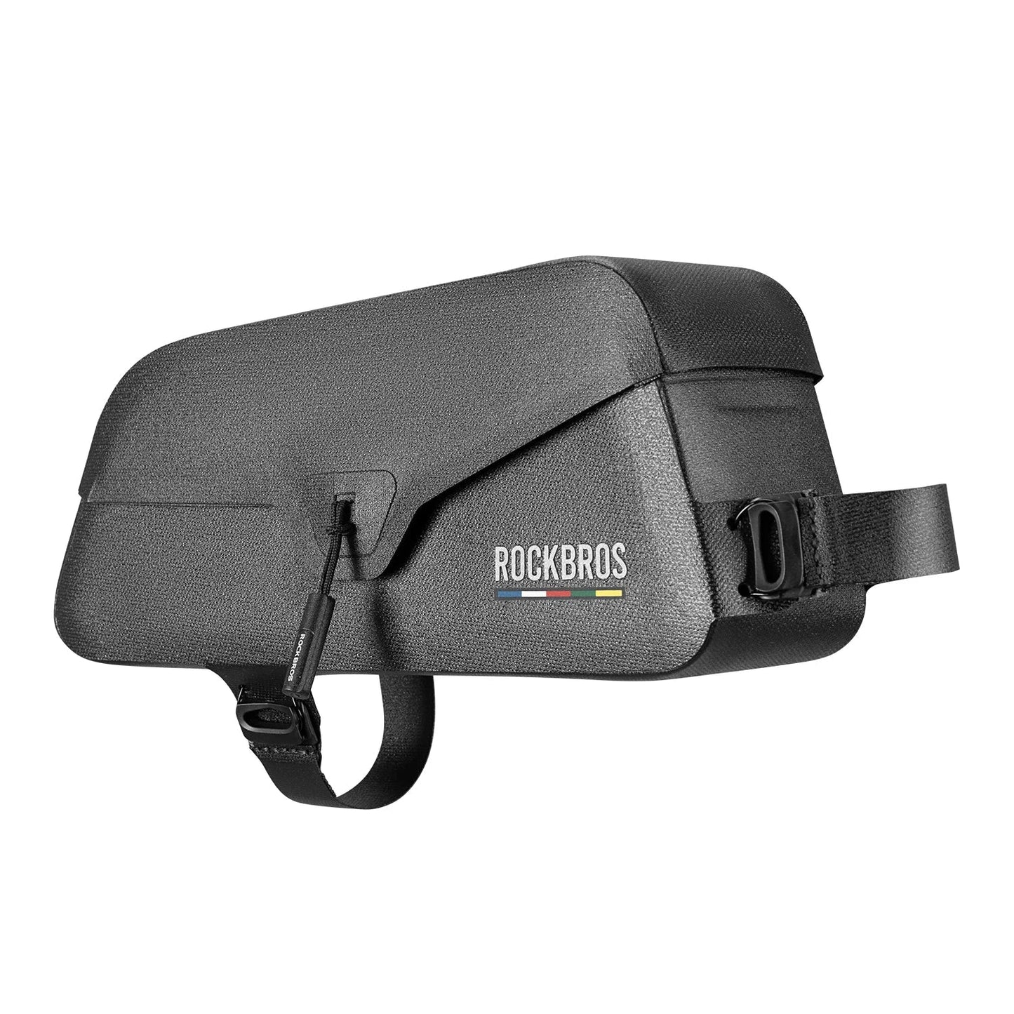 0.9L Magnetic Suction Bicycle Waterproof Nylon Pipe Tube Bag Black