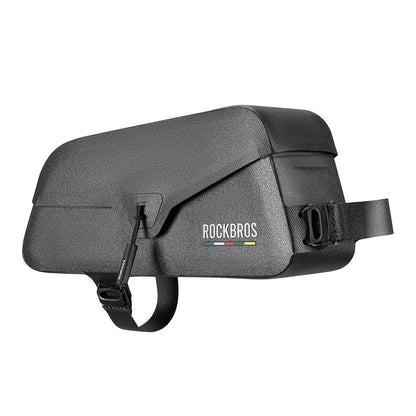 0.9L Magnetic Suction Bicycle Waterproof Nylon Pipe Tube Bag Black