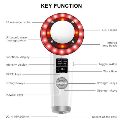 Portable Face Lifting Machine: Radiofrequency Skincare & Red Light Therapy